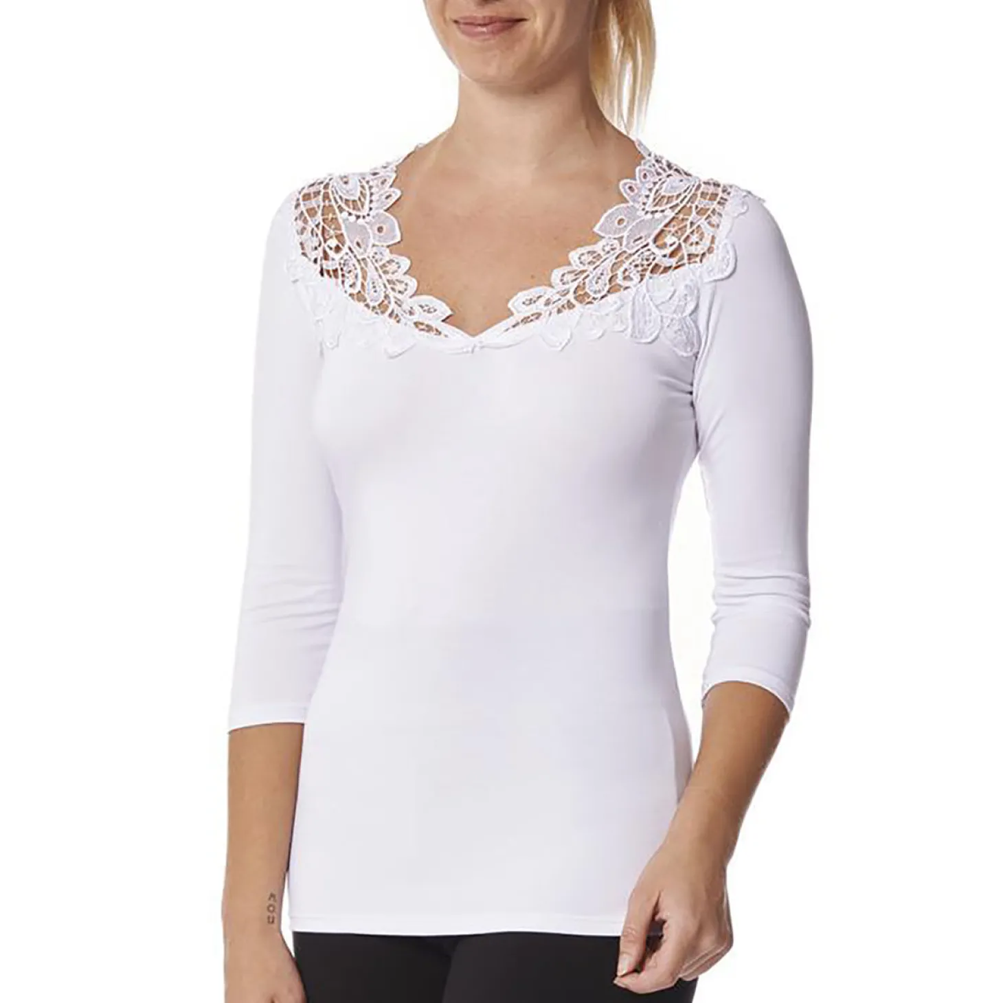 Arianne Teri 3/4 Slv Top