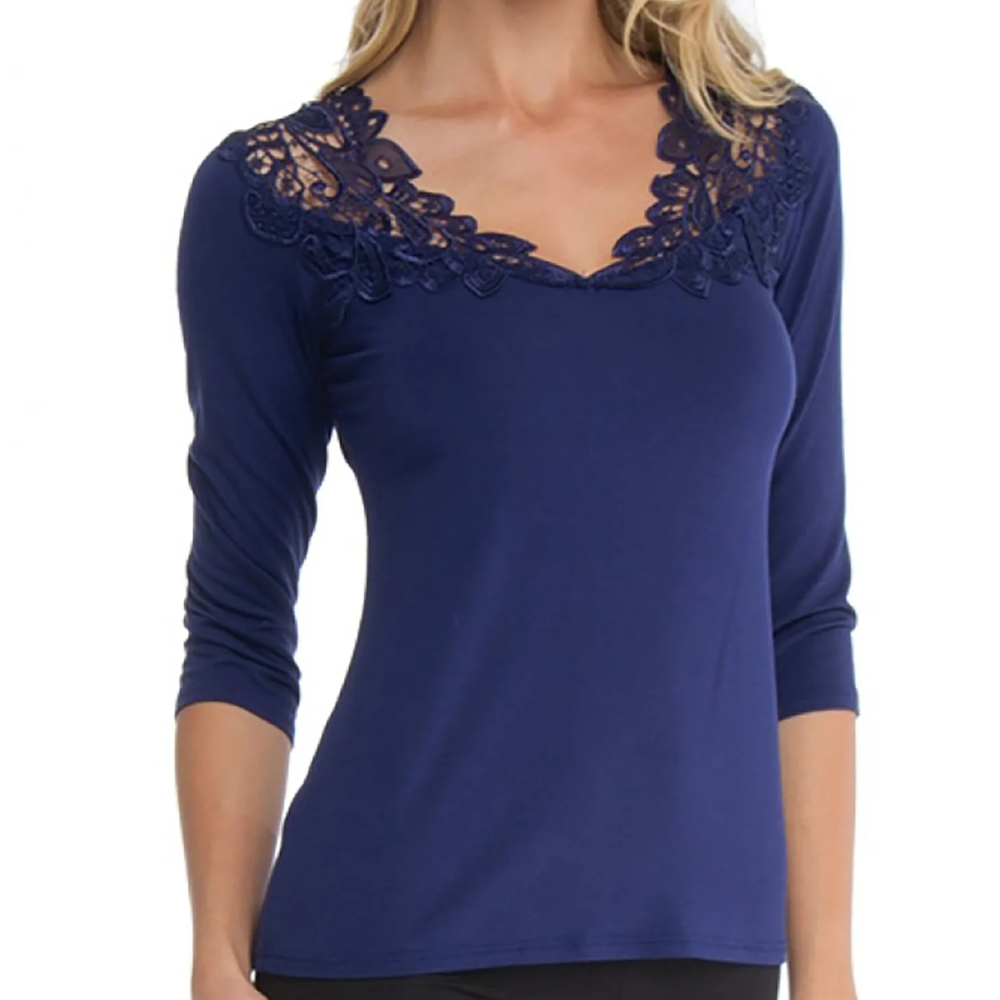 Arianne Teri 3/4 Slv Top
