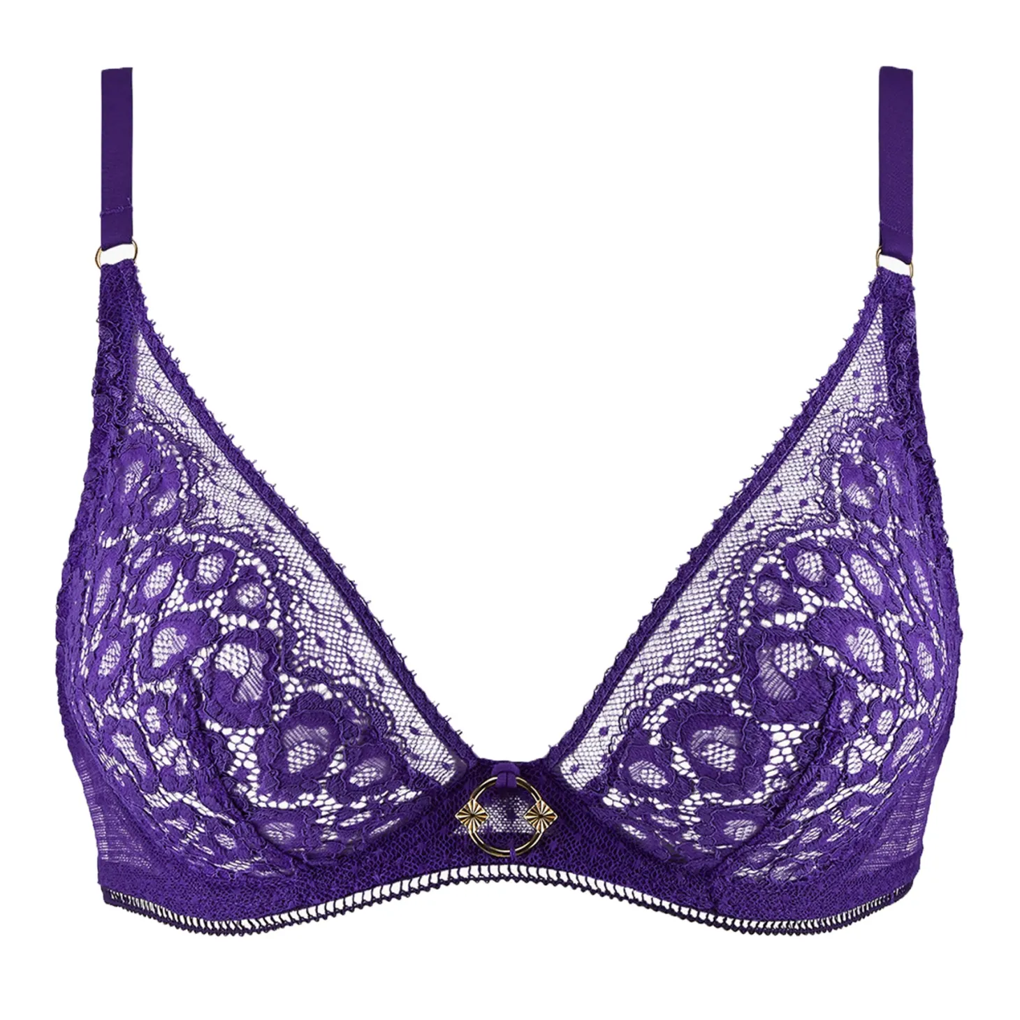 Aubade Illusion Fauve Triangle Plunge Bra
