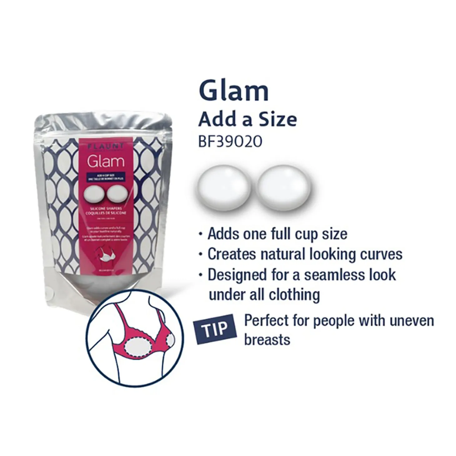 BeConfident Flaunt Glam Silicone Enhancers