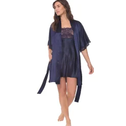 Christine Silk Boudoir Short Robe