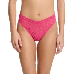 Hanky Panky Lace High Cut V-Front Thong