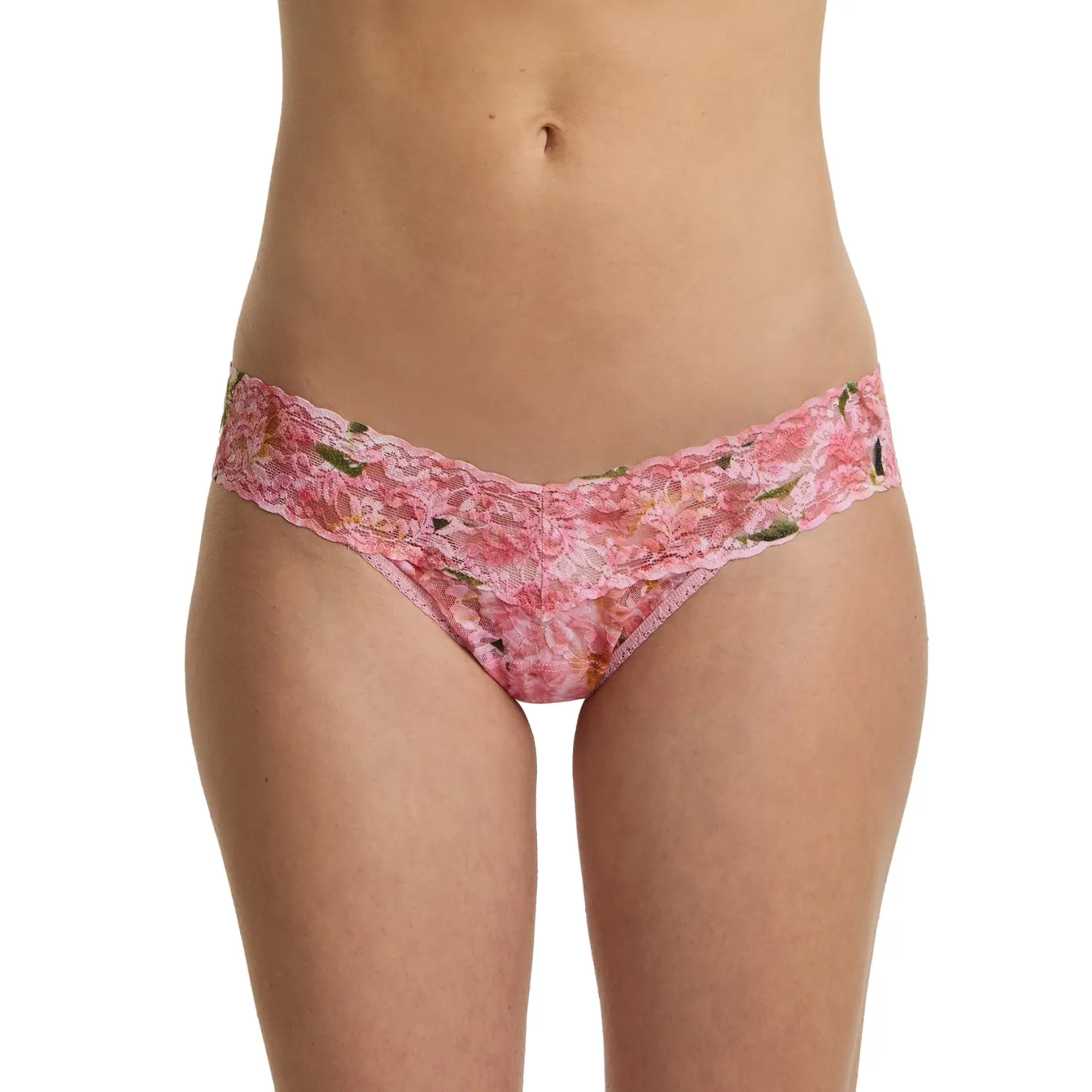 Hanky Panky Printed Lace Low Rise Thong