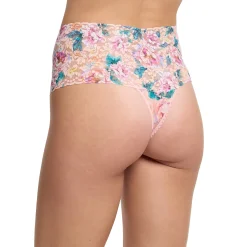 Hanky Panky Printed Lace Retro Rise Thong