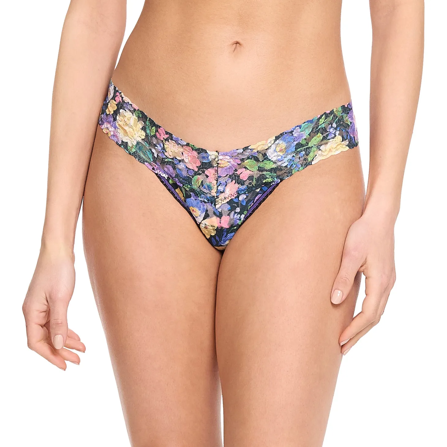 Hanky Panky Printed Lace Low Rise Thong