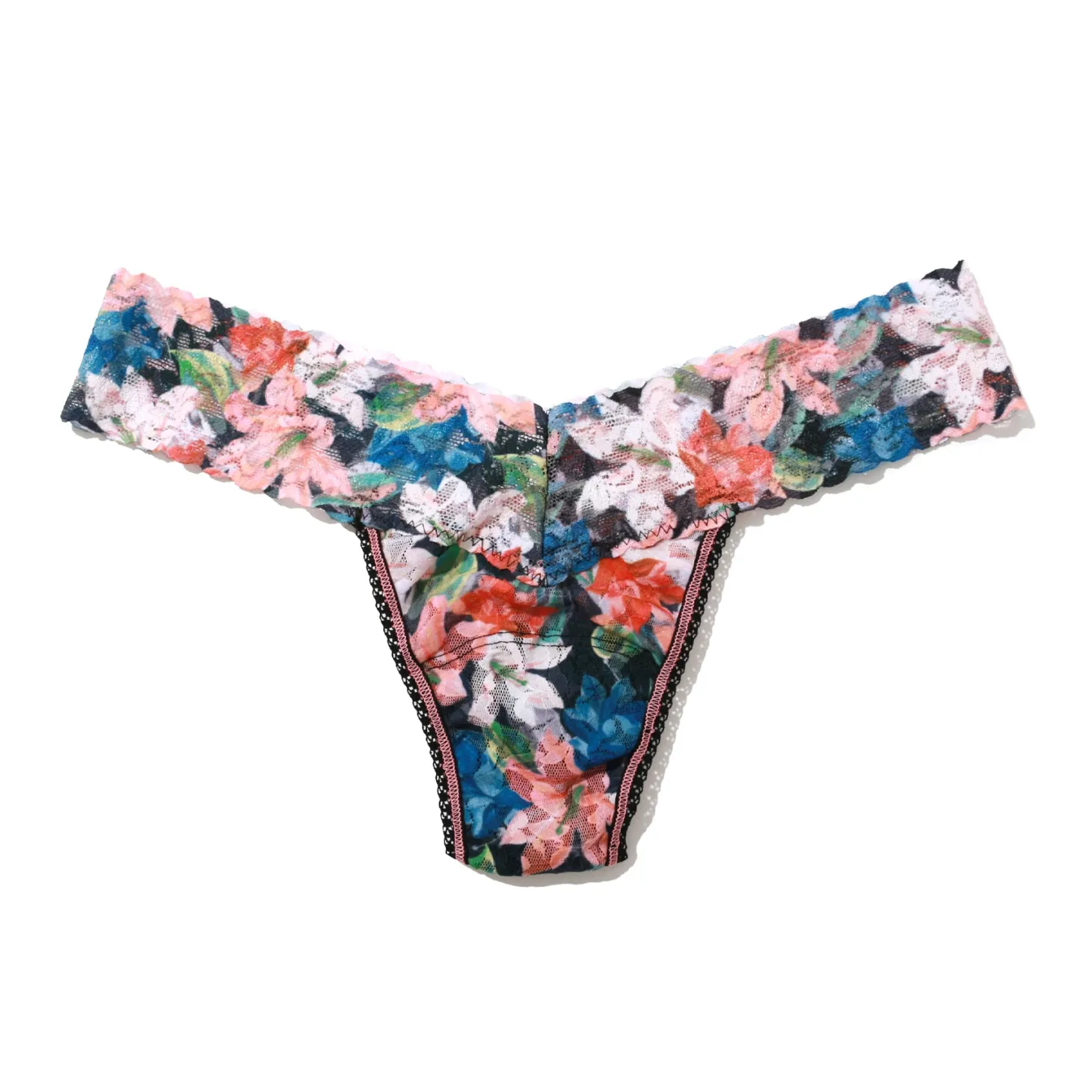 Hanky Panky Printed Lace Low Rise Thong