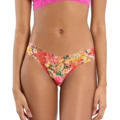 Hanky Panky Printed Lace Low Rise Thong