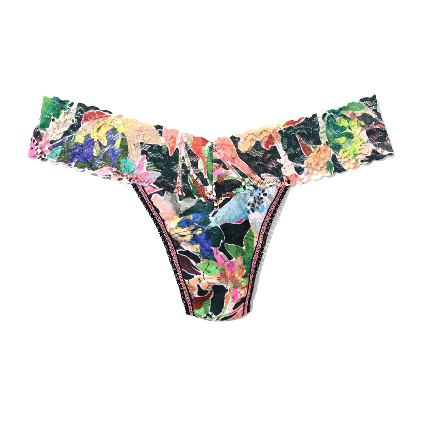 Hanky Panky Printed Lace Low Rise Thong