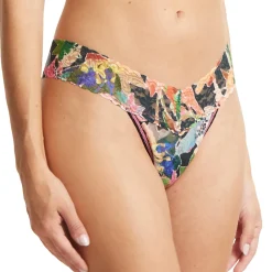 Hanky Panky Printed Lace Low Rise Thong
