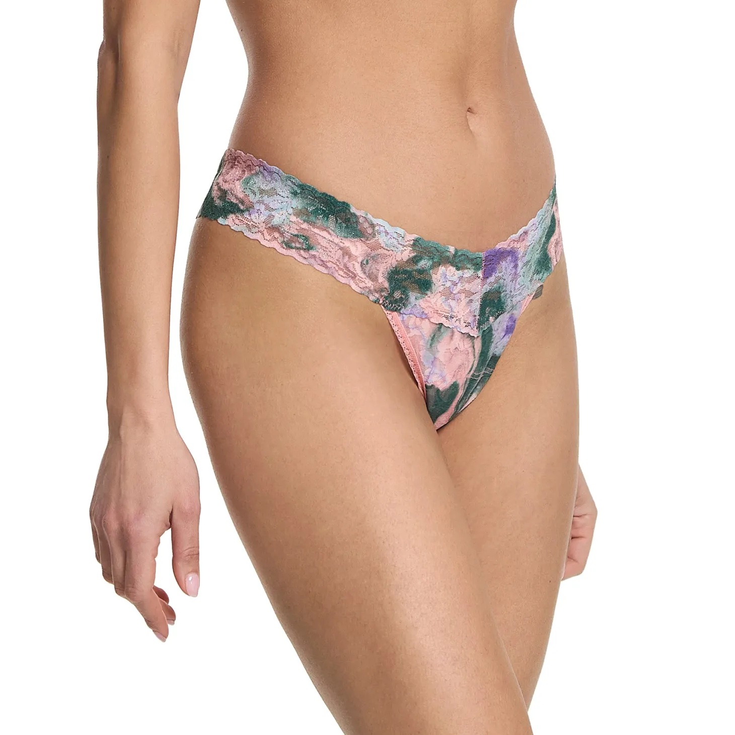 Hanky Panky Printed Lace Low Rise Thong