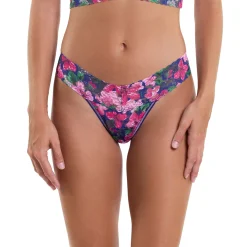 Hanky Panky Printed Lace Low Rise Thong