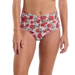 Hanky Panky Printed Lace V-Kini Retro Briefs