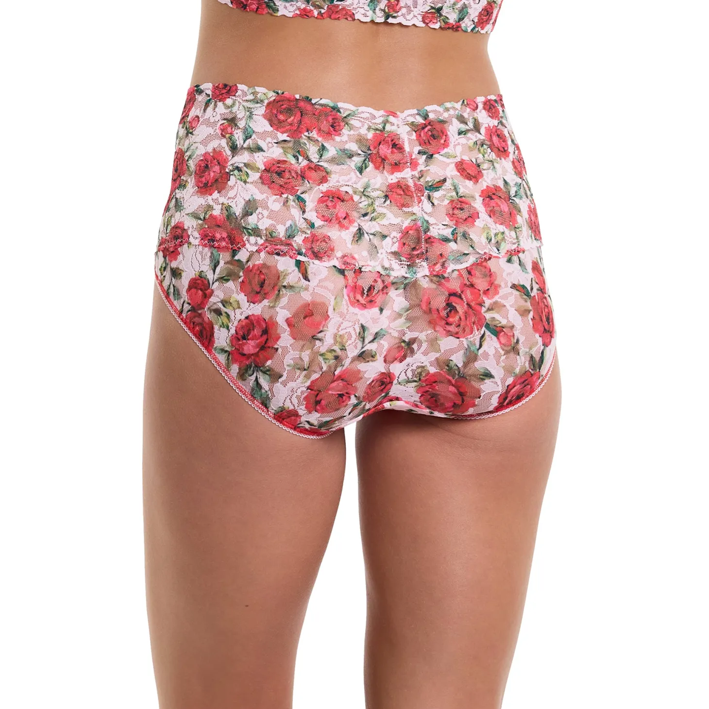 Hanky Panky Printed Lace V-Kini Retro Briefs