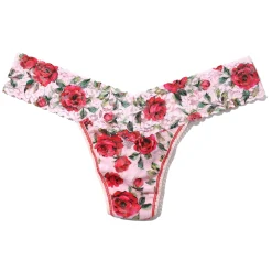 Hanky Panky Printed Lace Low Rise Thong