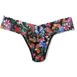 Hanky Panky Printed Lace Low Rise Thong