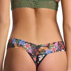 Hanky Panky Printed Lace Low Rise Thong