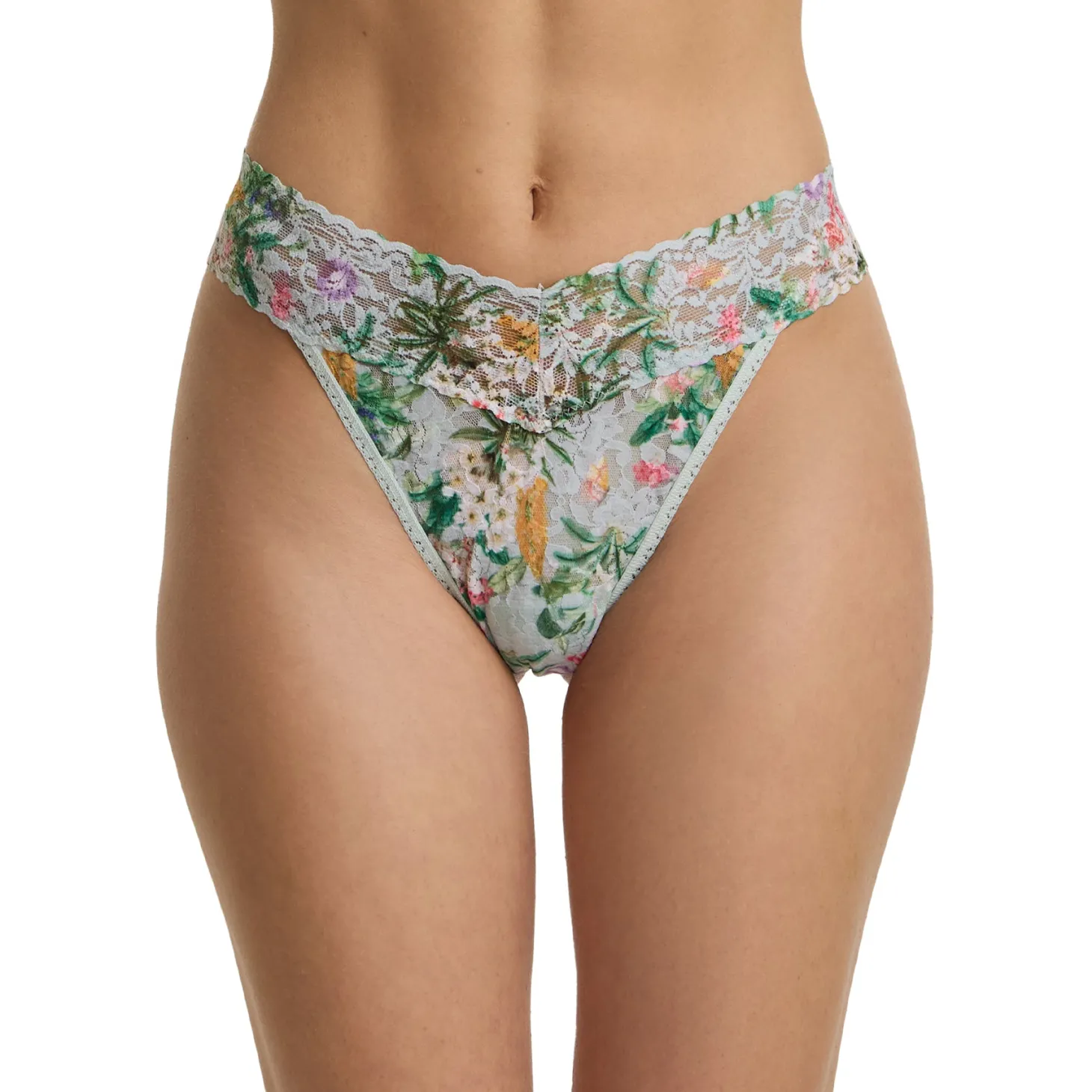 Hanky Panky Printed Lace Original Rise Thong