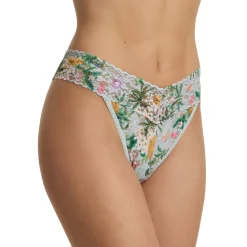 Hanky Panky Printed Lace Original Rise Thong