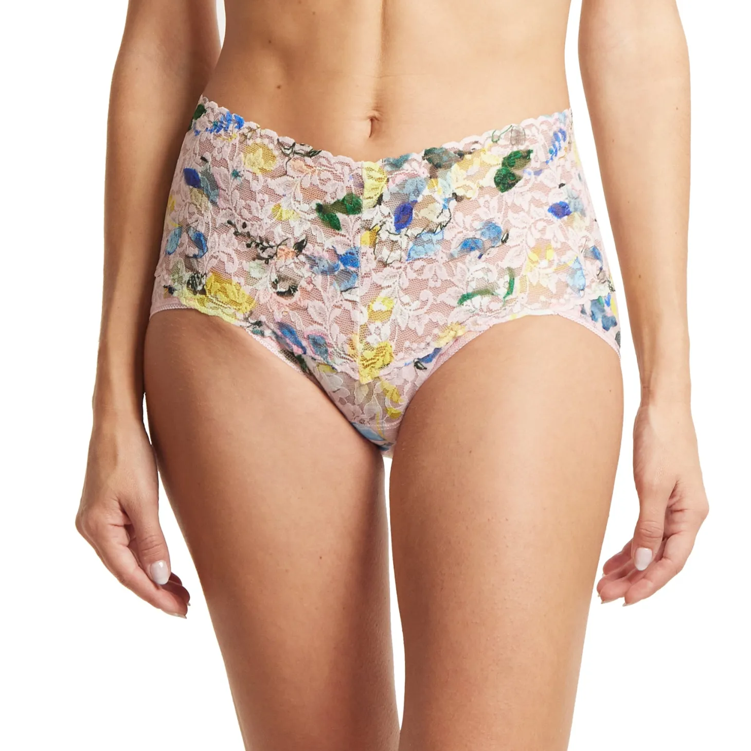 Hanky Panky Printed Lace V-Kini Retro Briefs