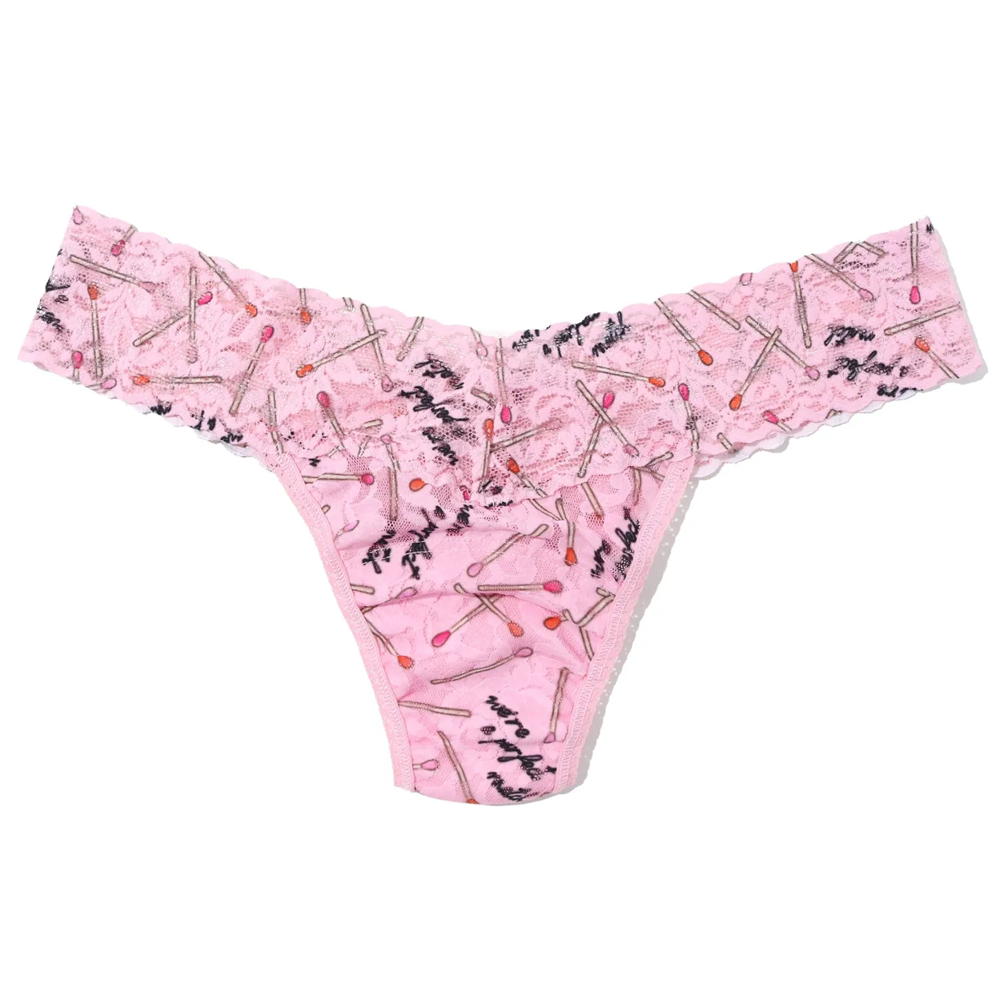 Hanky Panky Printed Lace Low Rise Thong