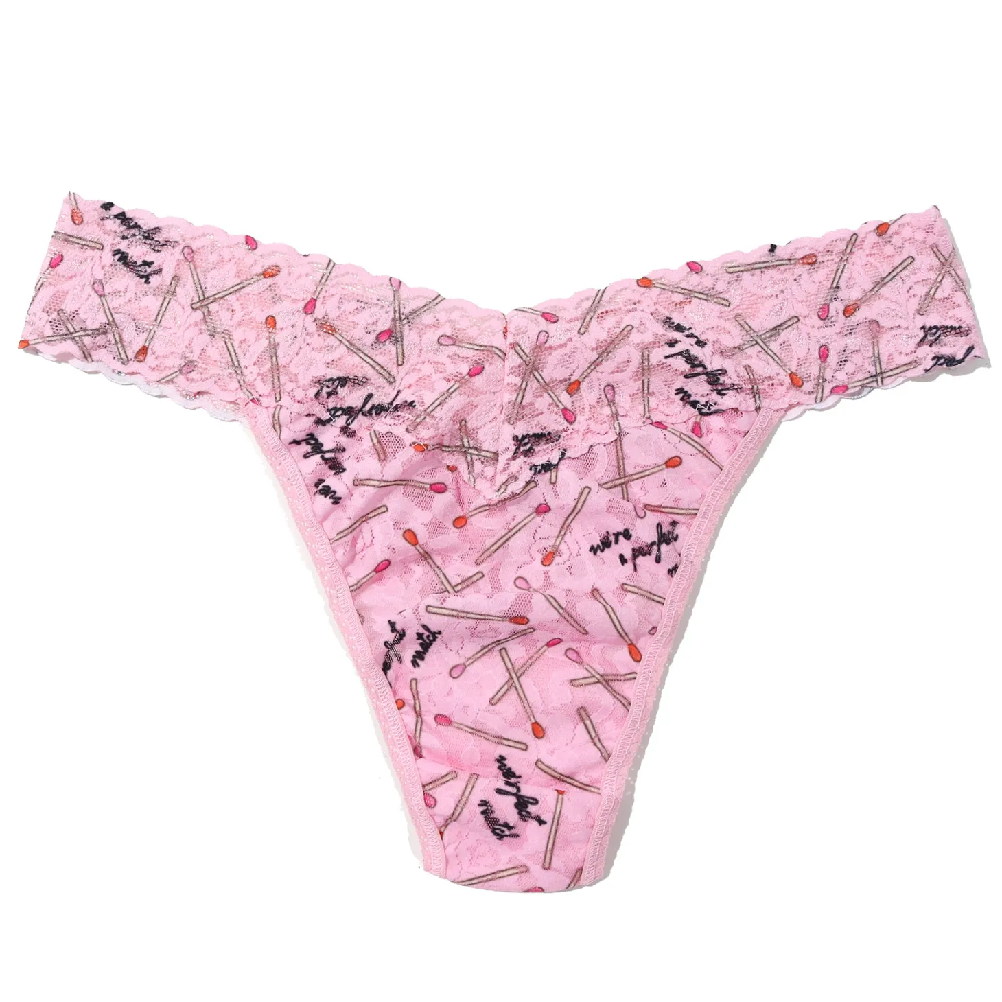 Hanky Panky Printed Lace Original Rise Thong