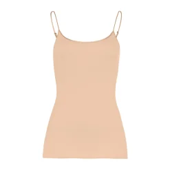 Hanro Cotton Seamless Round Neck Spaghetti Strap Camisole