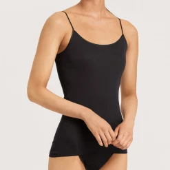 Hanro Cotton Seamless Round Neck Spaghetti Strap Camisole