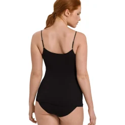 Hanro Cotton Seamless V-Neck Spaghetti Strap Camisole
