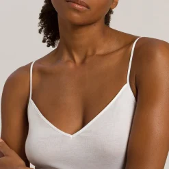 Hanro Cotton Seamless V-Neck Spaghetti Strap Camisole