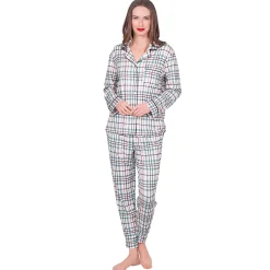 LatteLove Long Sleeve Button Up+Joggers PJ Set