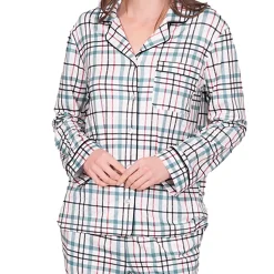 LatteLove Long Sleeve Button Up+Joggers PJ Set