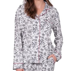 LatteLove Long Sleeve Button Up+Joggers PJ Set