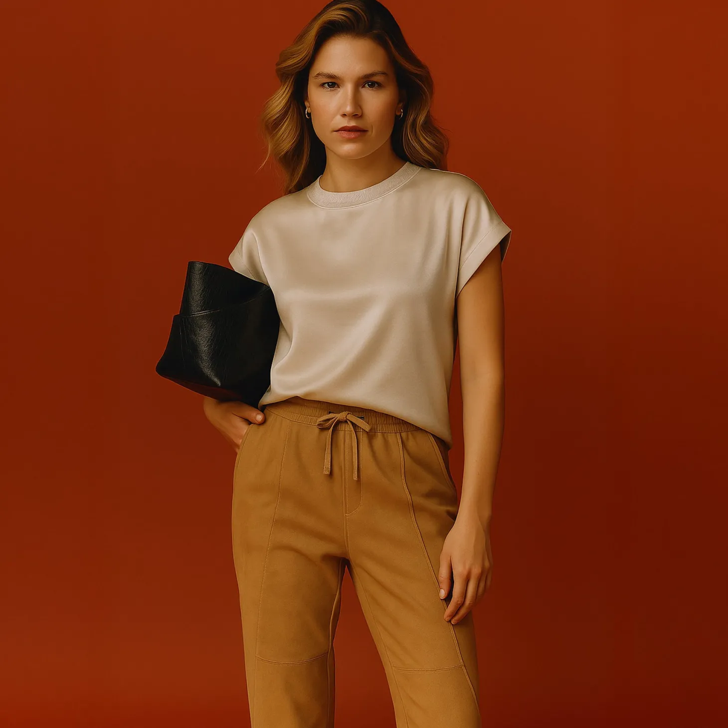 Melissa Nepton Myrtle Vegan Suede Joggers