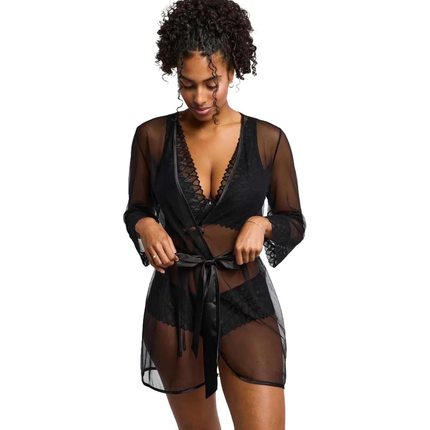 Montelle Lacy Sheer Wrap Cover