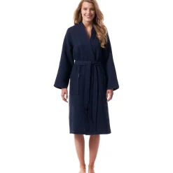 Morgenstern Luca Unisex Cotton Waffle Long Wrap Robe