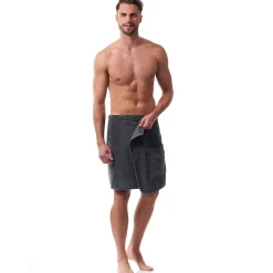 Morgenstern Men's Short Towel Wrap