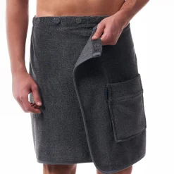Morgenstern Men's Short Towel Wrap