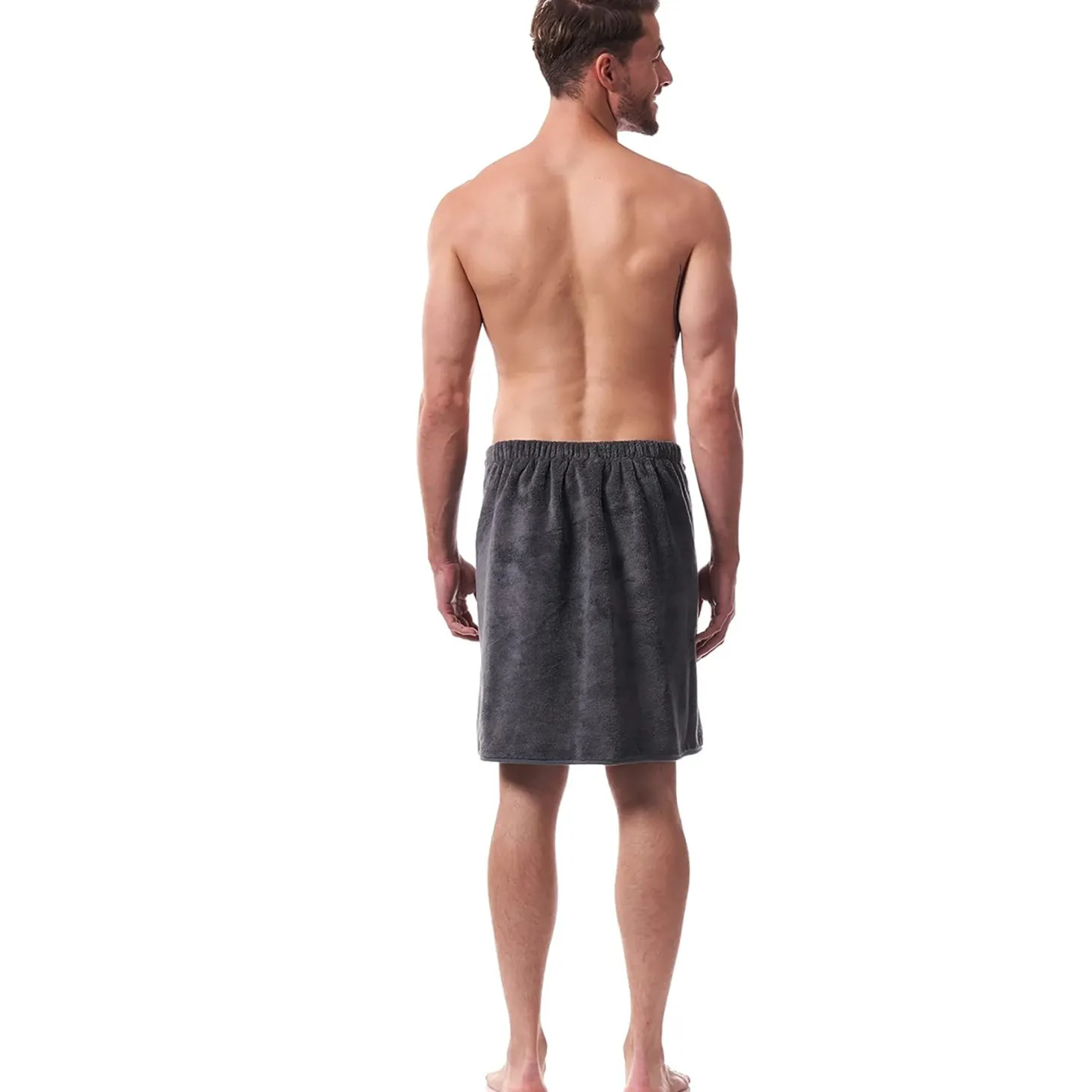 Morgenstern Men's Short Towel Wrap