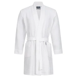 Morgenstern Sascha Unisex Cotton Waffle Short Wrap Robe