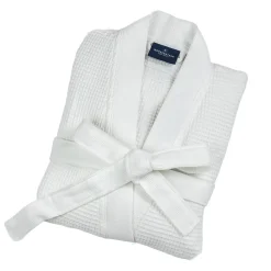 Morgenstern Sascha Unisex Cotton Waffle Short Wrap Robe