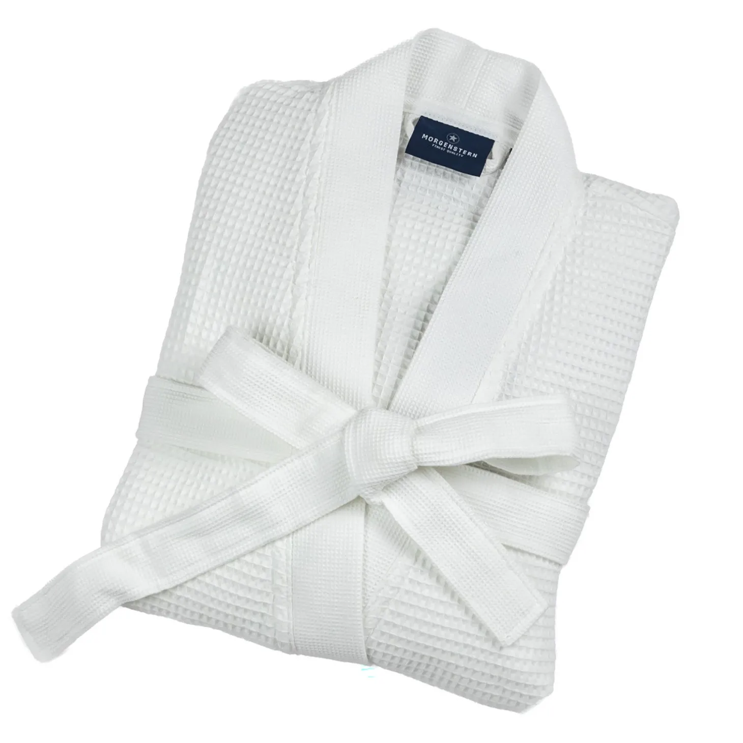 Morgenstern Sascha Unisex Cotton Waffle Short Wrap Robe