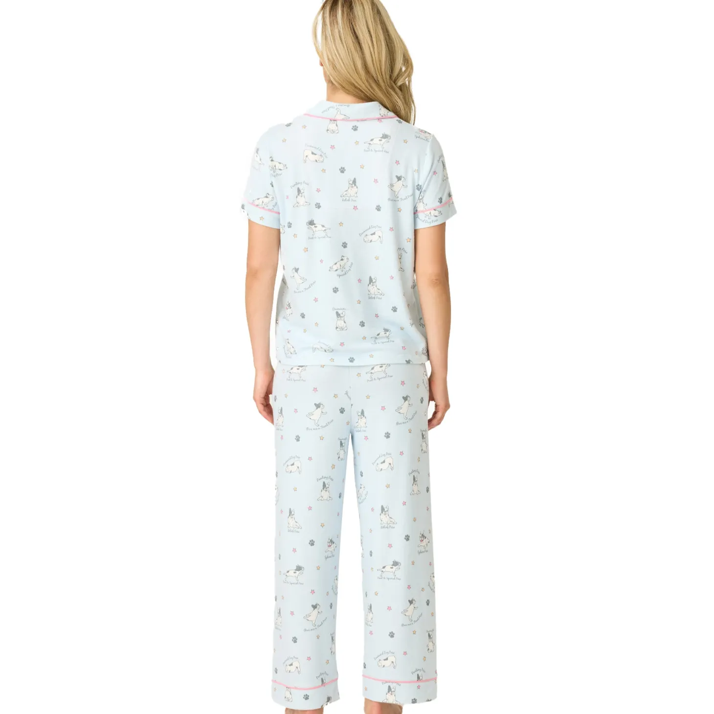 PJ Salvage Paws & Breathe Dog Short Sleeve PJ Set