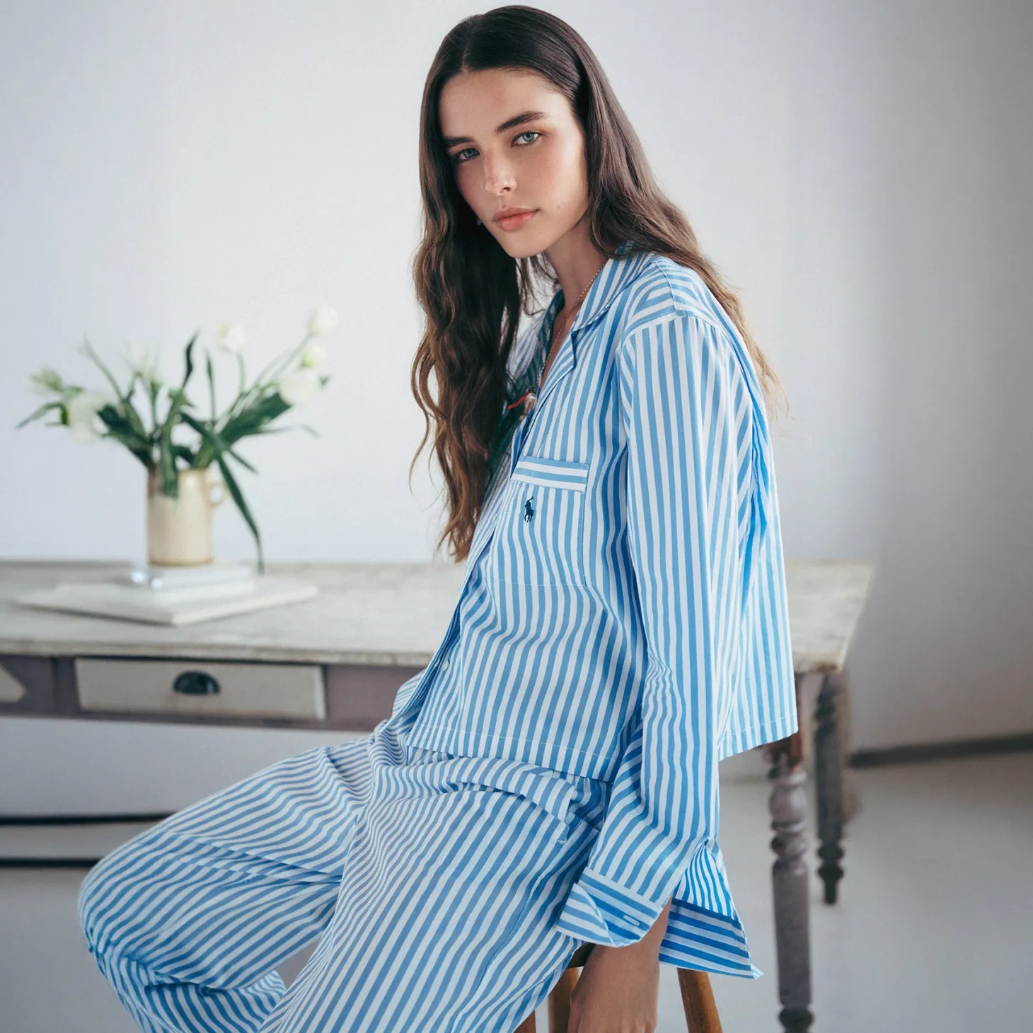 Polo by Ralph Lauren Classic Button Up PJ Set